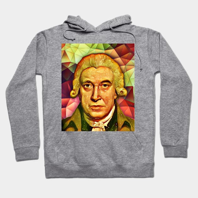 James Watt Snow Portrait | James Watt Artwork 15 Hoodie by JustLit